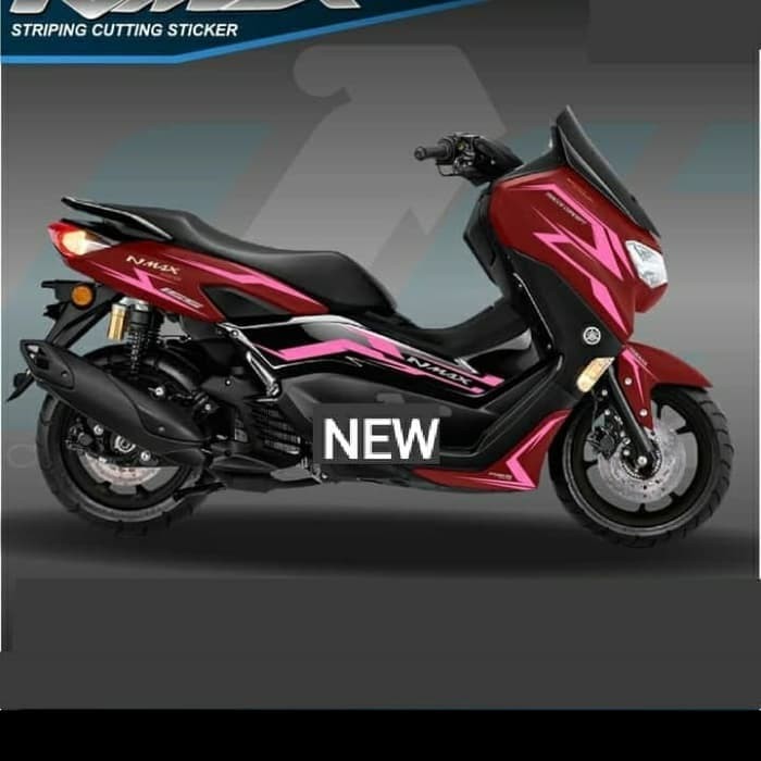 Jual STRIPING CUTTING STICKER NEW NMAX 2020 motor merah 01 - Jakarta