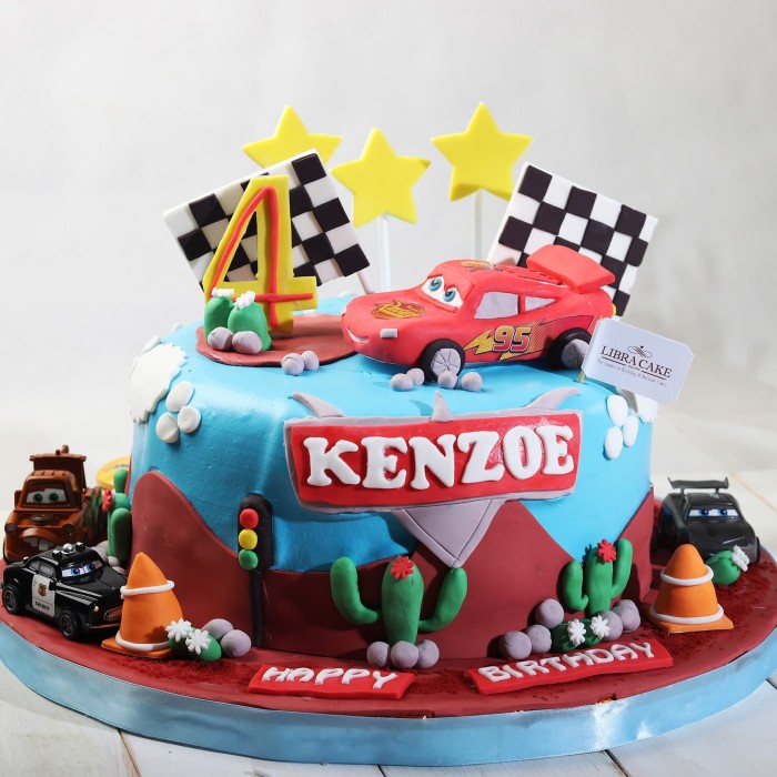 Jual Kue Ulang Tahun Tema Cars Murah Unik Lucu Enak 20 Bulet Jakarta Barat Libra Cake Tokopedia