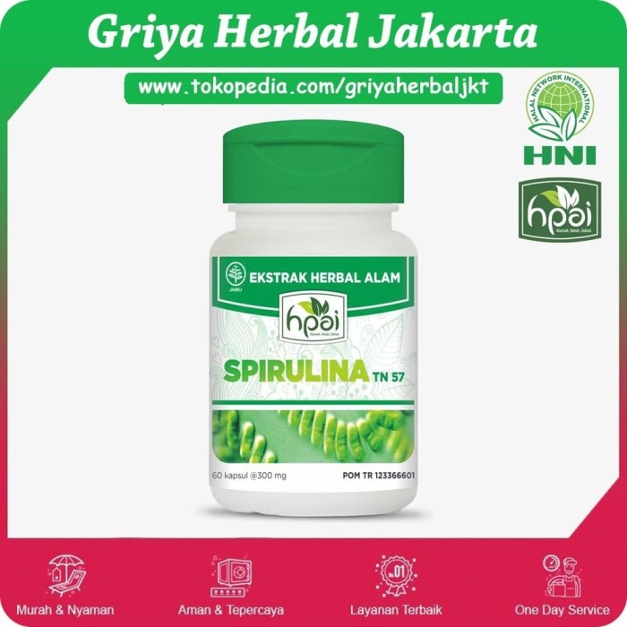 Jual Original Spirulina HNI HPAI Jakarta Barat Griya Herbal Jakarta
