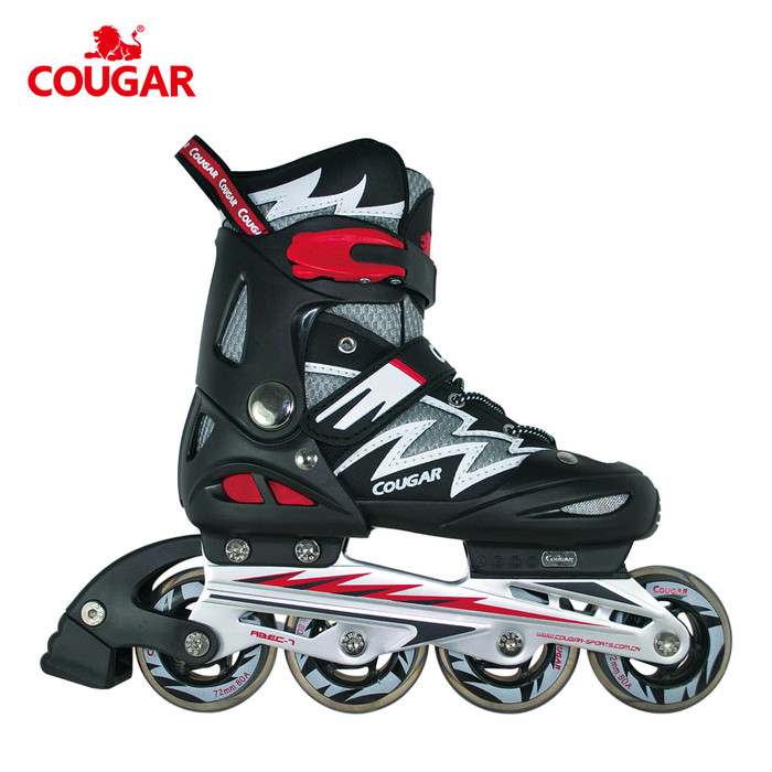 Jual Sepatu  Roda  Anak  Inline Skate Cougar  MZS836L Black 