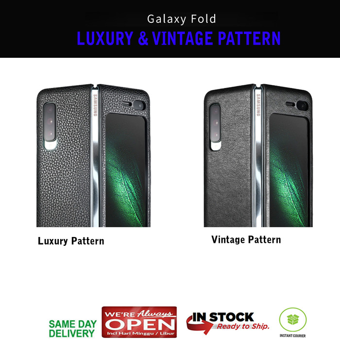 Jual Samsung Gala   xy Fold Case Leather PATTERN (Luxury