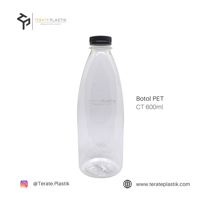 Jual Per20pcs,Botol Plastik 600ml | Botol Minuman 600ml | Tutup Putih