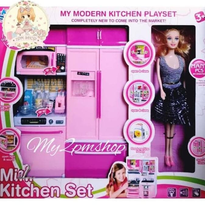 barbie mini kitchen set