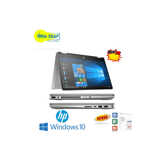 Jual HP Pavilion x360 14-DH1001 Core i3-10110U 8GB SSD