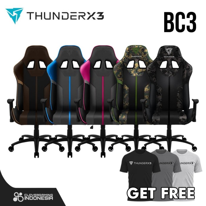 Jual ThunderX3 BC3 Gaming  Chair AeroCool  Coffee Grey 