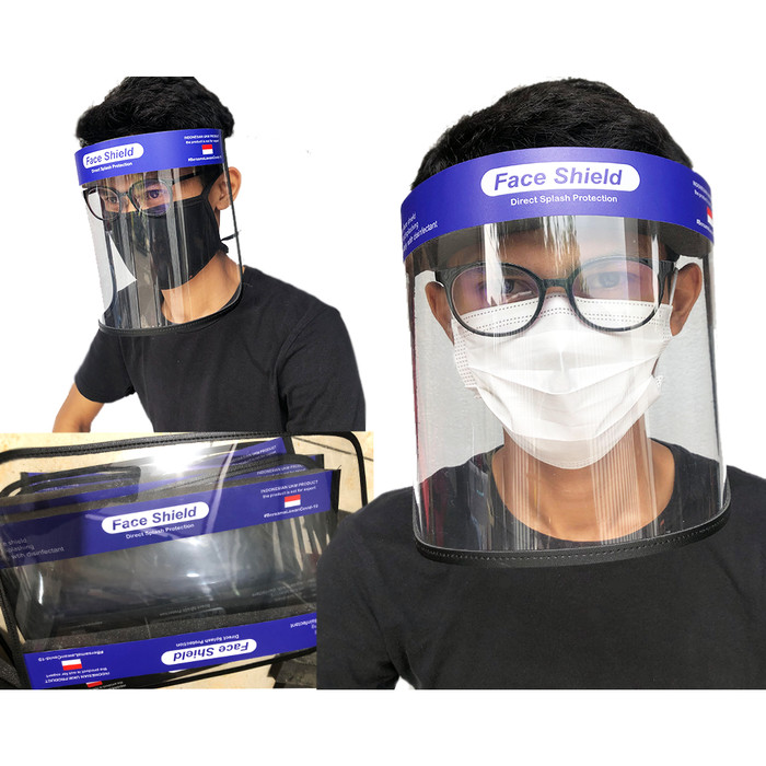 Jual FACE SHIELD MEDIS PELINDUNG WAJAH MIKA BIRU - Kota Tangerang ...