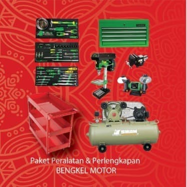 Jual Paket Peralatan Perlengkapan Bengkel  Motor  