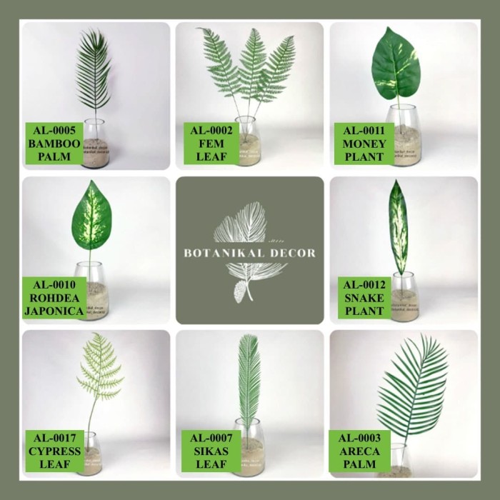 Jual Artificial Leave Leaf Daun Tanaman Palsu Buatan 