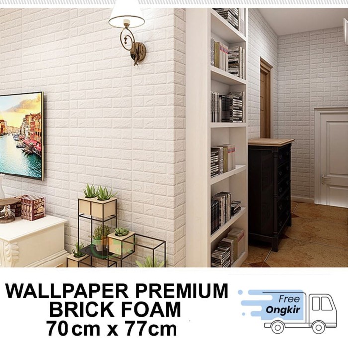 Jual Wallpaper Dinding Foam 3d Bata Putih Size 70 X 77 Cm Jakarta Barat House Dekorasi Tokopedia