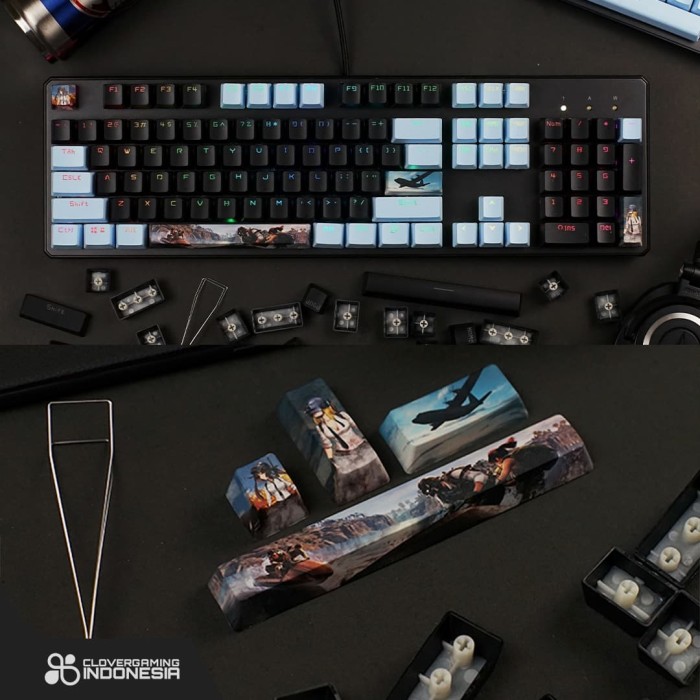 Jual Keycaps CLV PUBG Spacebar Set - PBT 4 Keycap Set