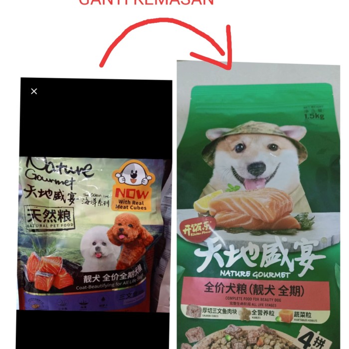 Jual KITCHEN FLAVOR GOURMET NATURE CP SALMON 1.5 kg Kota Tangerang