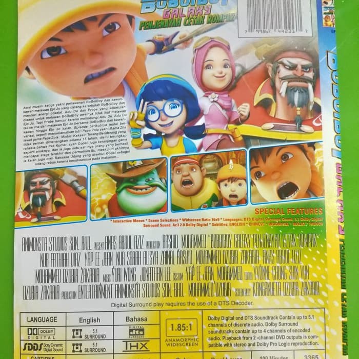 Kaset Dvd Vcd Anak Terbaru Boboiboy Galaxy Penjenayah Cetak Rompak Lazada Indonesia