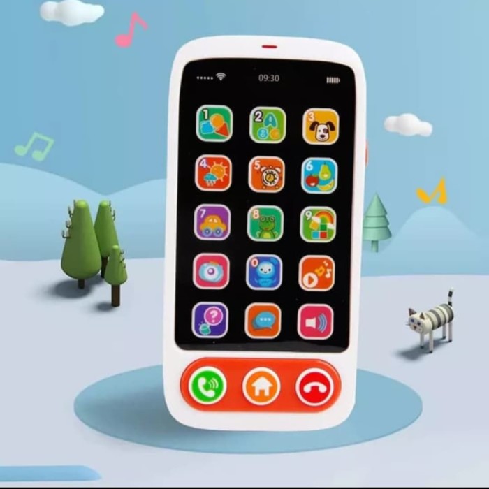 Foto Produk Mainan Edukasi Anak simulasi Ponsel Musik/Hp Mainan Music touch dari AUTO KID II