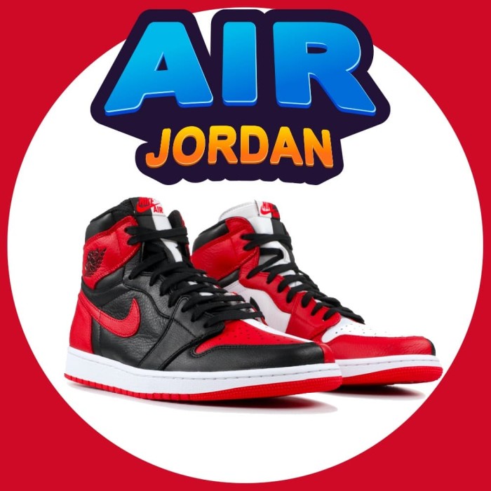 Jual SEPATU  AIR JORDAN  1 RETRO HIGH HOMAGE TO HOME NON 