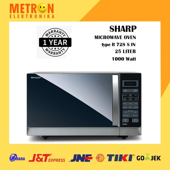 Jual Sharp R 728 KIN Microwave 25 Liter Grill 1000 Watt R728KIN