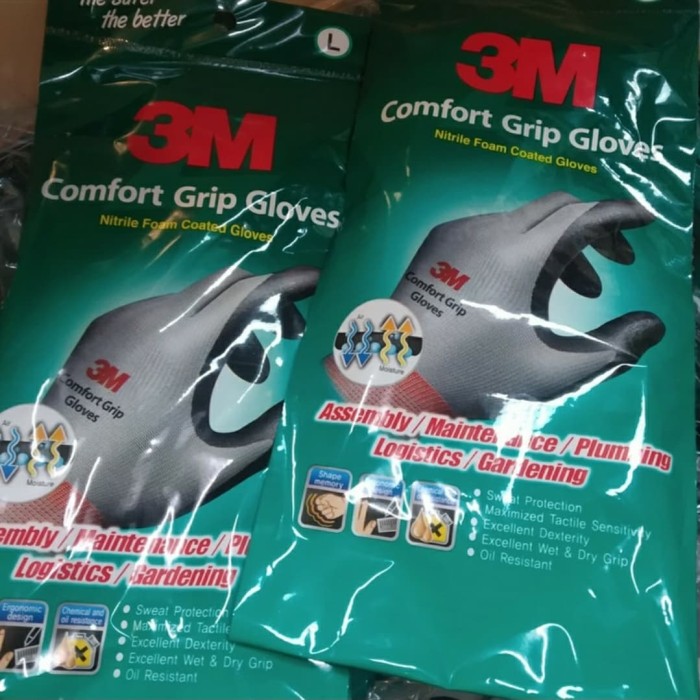 Foto Produk 3M Comfort grip gloves - Sarung tangan size L / promo sarung tangan 3m dari SOLOMONIC INDONESIA
