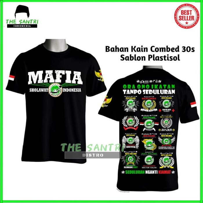 Jual Kaos Mafia Sholawat Mafish Indonesia Terbaru L Kab