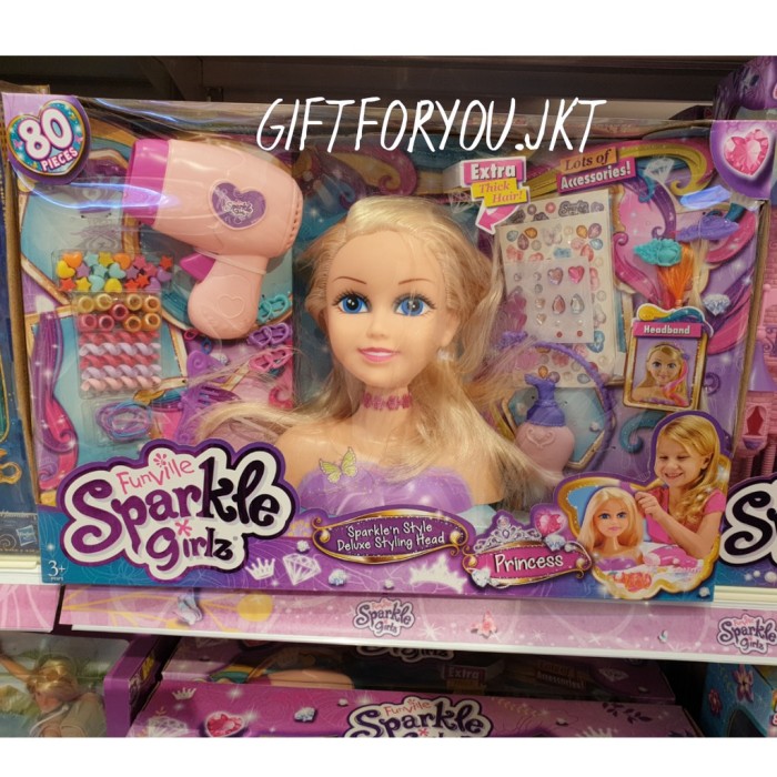 funville sparkle girlz styling head