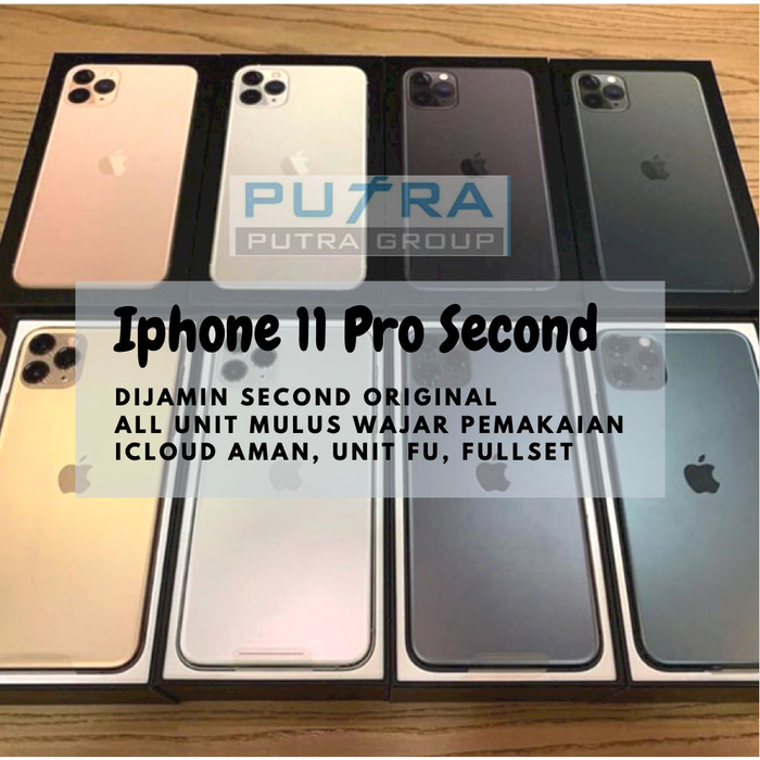 Jual (SECOND) iPhone 11 Pro 64GB 256GB 512GB MULUS- BEKAS - 64 256 512