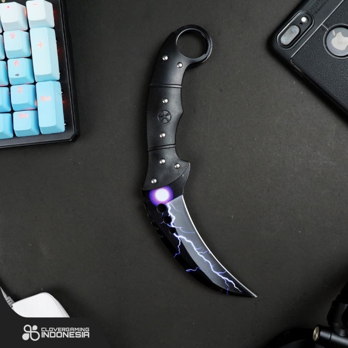 Jual Talon Knife Lighting Strike CSGO Counter Strike Knife Pisau Case Kota Bandung Clover