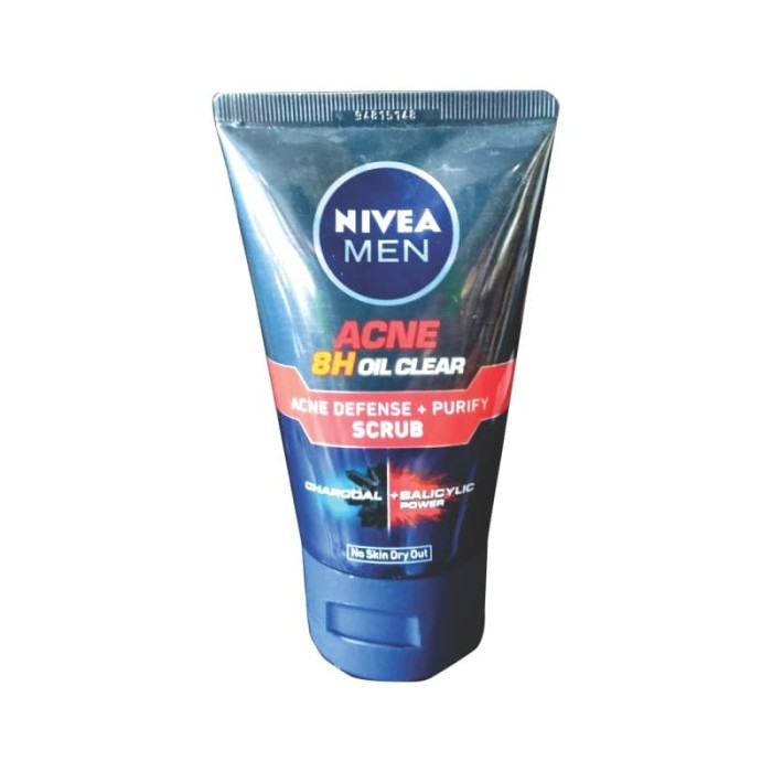 nivea men acne control brightening mud scrub