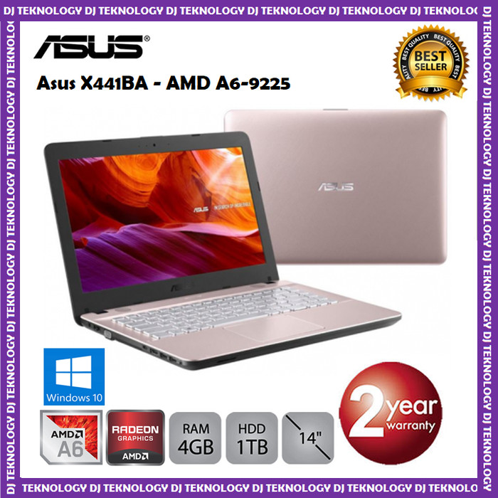 Jual Asus X441ba Amd A6 9225 4gb 1tb Hdd 14 Win10 Resmi Jakarta Barat Dj Teknologi Tokopedia