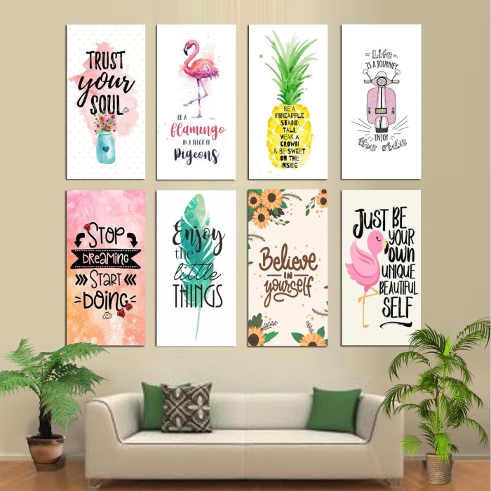 Jual HIASAN DINDING POSTER MOTIVASI ISLAM WALL DECOR Kab 