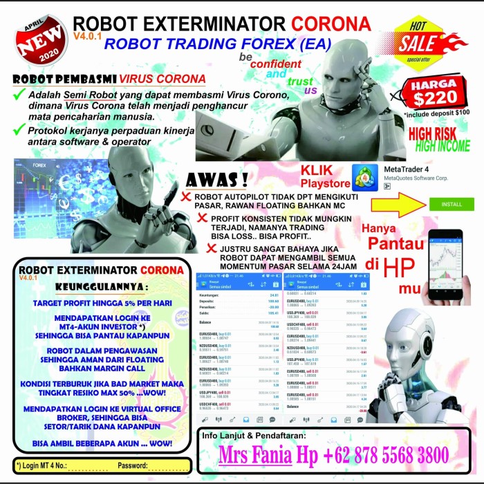 harga robot trading forex strategi perdagangan forex emas