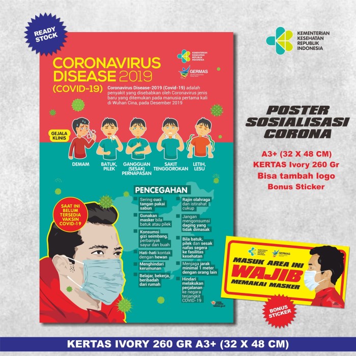 30+ Gambar Poster Tentang Covid 19 Jaga Jarak