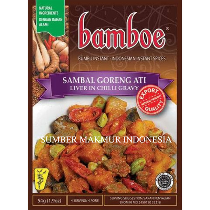 Jual BUMBU INSTANT BAMBOE SAMBAL GORENG ATI- ECERAN ...