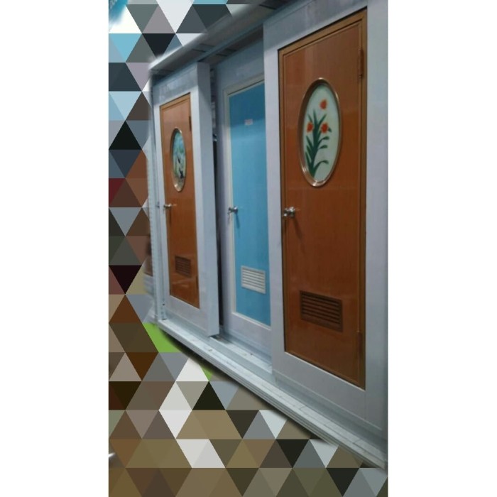 Jual Pintu  Pvc 801 Depan  gambar dalam Cermin  Uk 70X197 