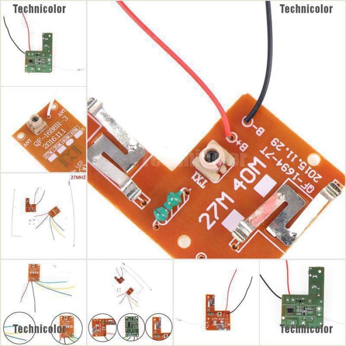 4ch 27mhz remote control circuit board pcb transmitter receives antenna for toy car