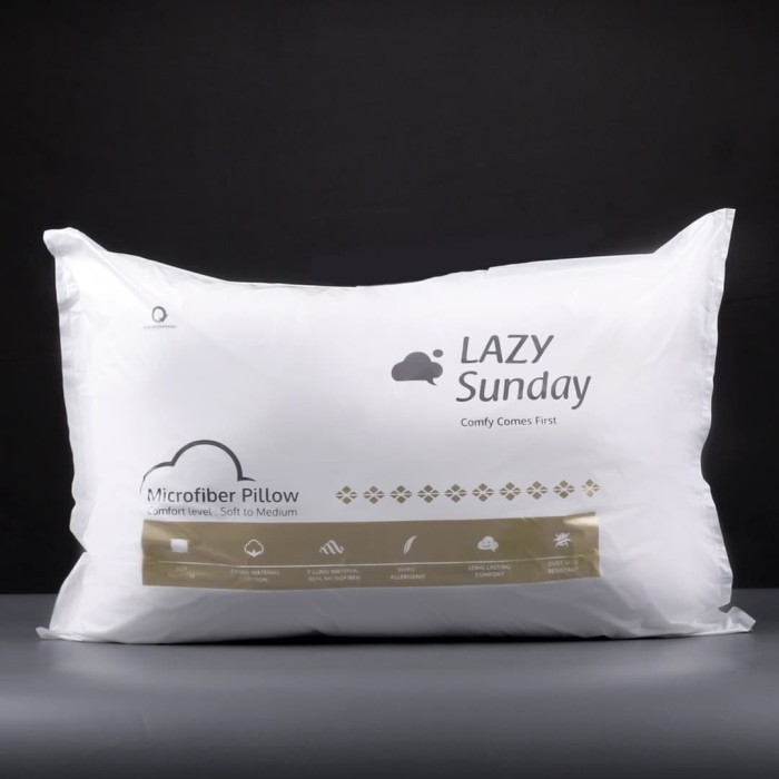 Promo Bantal Microfiber Bulu Angsa Grade A - LAZY Sunday ...