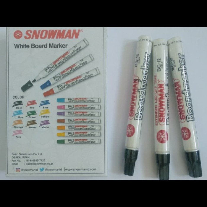 Foto Produk SPIDOL SNOWMAN WHITE BOARD MARKET dari lisan shop