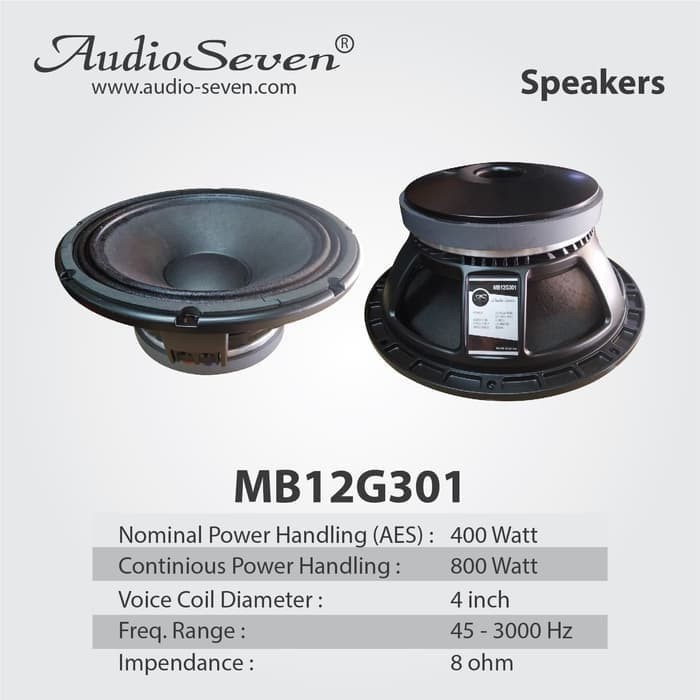 speaker audio seven 12 inch