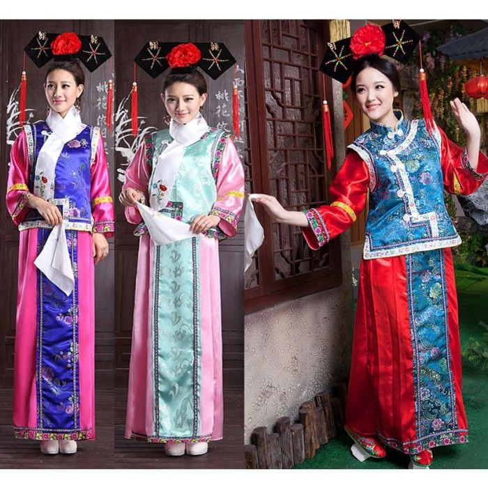 Jual kostum adat tradisional china gege set lengkap untuk ...