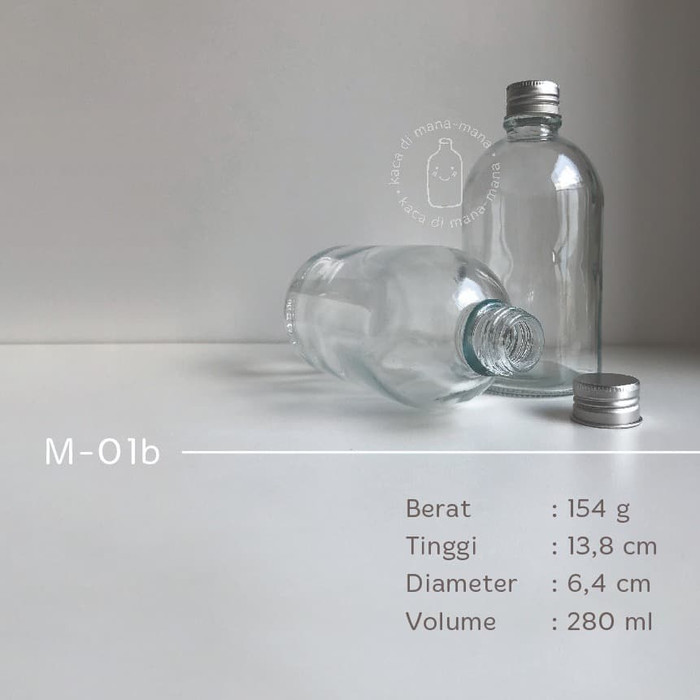  Jual  Botol  kaca  250ml 280ml botol  juice kopi bulat 