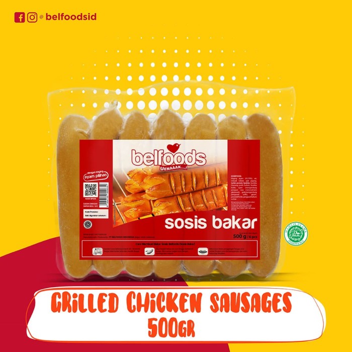 Jual Belfood Sosis Bakar 500gr Kota Tangerang Belfoods Hd Bsd Tokopedia