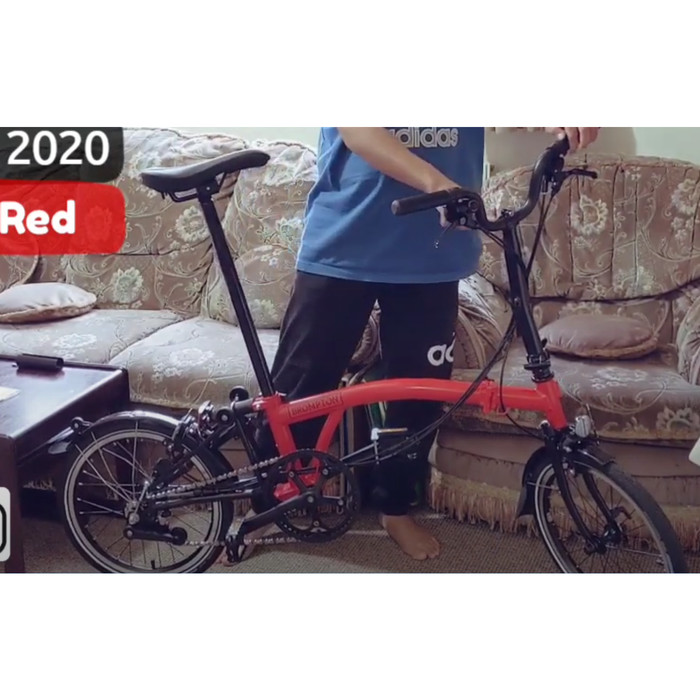 Jual Sepeda  Lipat Brompton  M6L Rocket Red Black Edition 