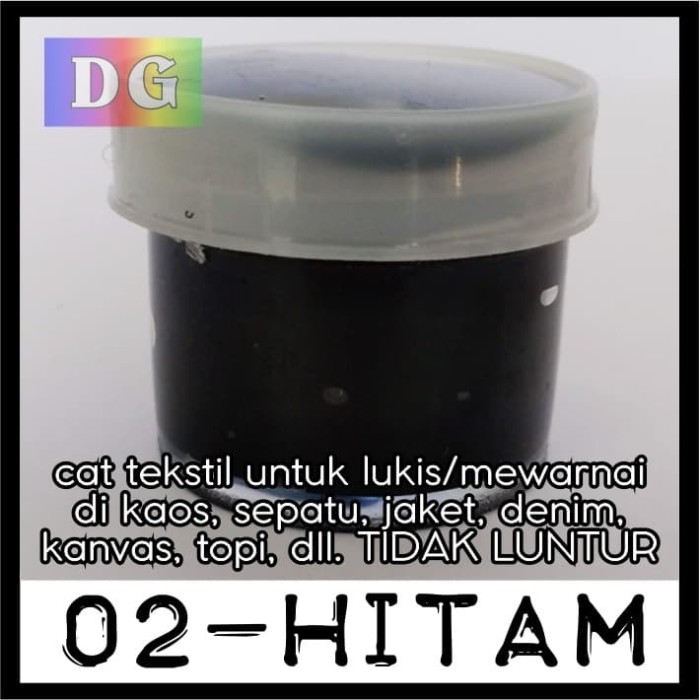 Jual Cat Lukis / Kanvas / Tekstil - warna Hitam - utk ...