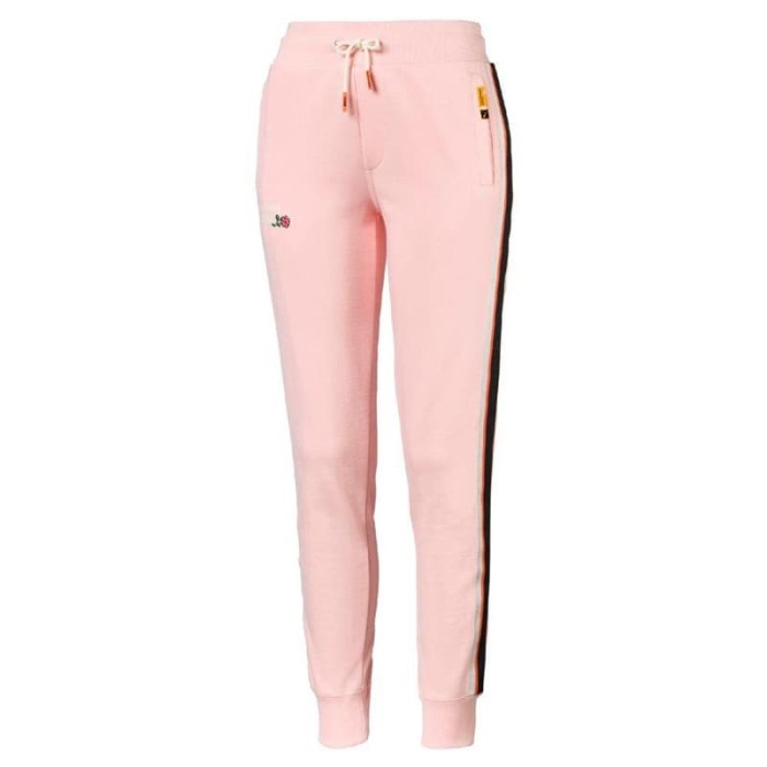 beige track pants