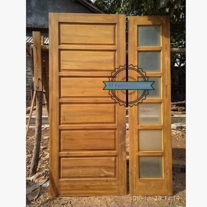 Jual 1 Set Pintu Rumah Minimalis Kusen Kayu Jati Kab Jepara Maha Jati Jepara Tokopedia