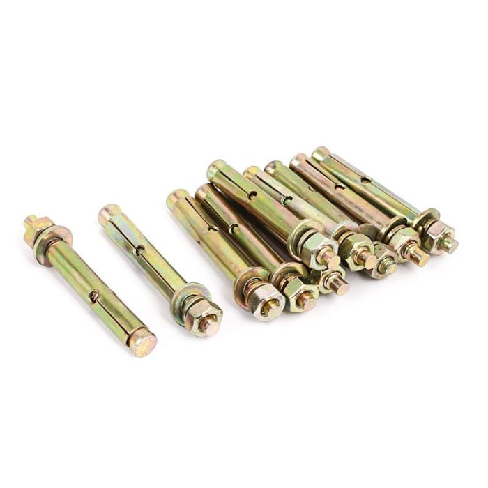 Jual Dynabolt/ Dinabol/ Ramset/ Anchor Bolt 10 Mm x 7 Cm Kota Bandung