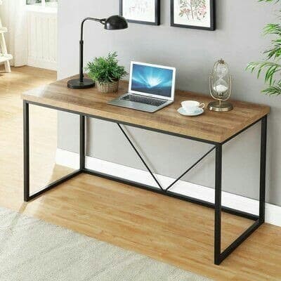 Jual Meja  Kantor  Desktop Industrial  Bahan Kayu Mindi dan 