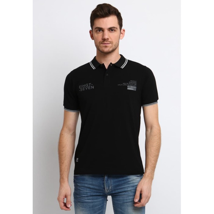 Jual Osella  Baju Pria Polo  Shirt Hitam M Jakarta Utara 