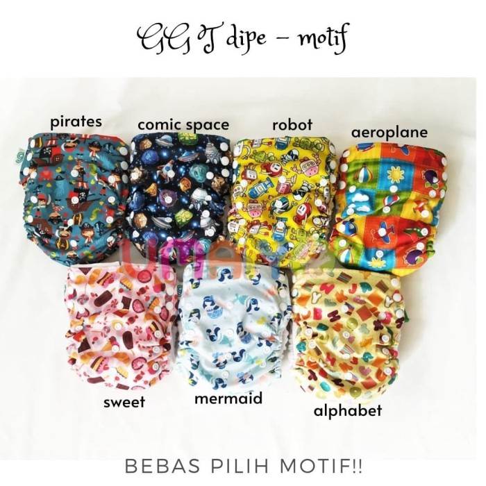 Jual Clodi (Popok kain) GG T dipe motif - training pants - Kota