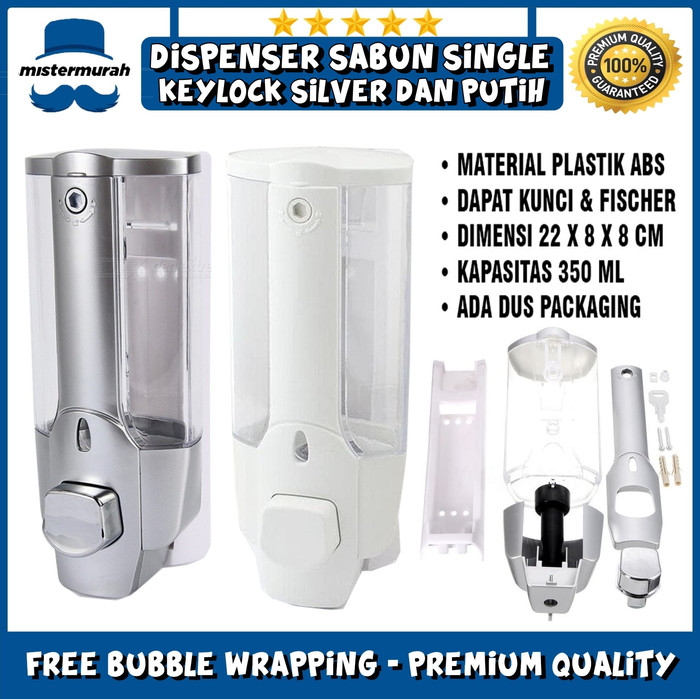 Jual Dispenser Tempat Sabun Cair Single with Key Lock Jual Dispenser Tempat Sabun Cair Single with Key Lock