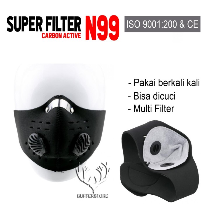 Jual Masker  corona super filter karbon aktif N99  Kab 