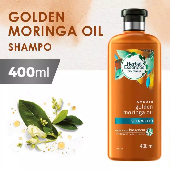 Jual Shampoo Herbal Essence Smooth Golden Moringa Oil 400ml Jakarta