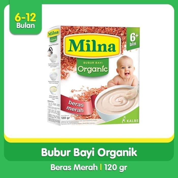 Jual Milna Bubur Bayi Organic 6 Beras Merah 120gr Kota Malang Citrasusu Tokopedia